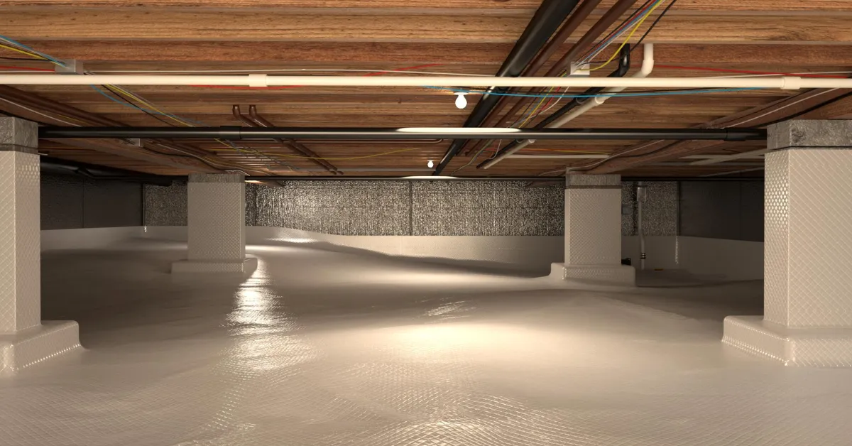 Vapor Barriers Protect Basements And Crawl Spaces From Silent Water Damage