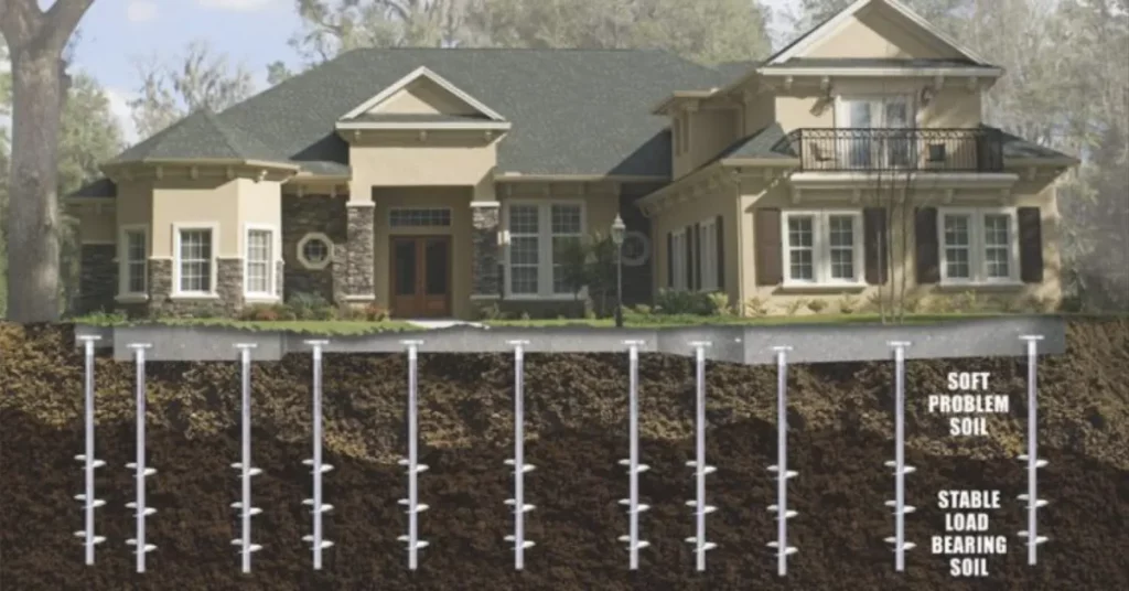 how do helical piles work