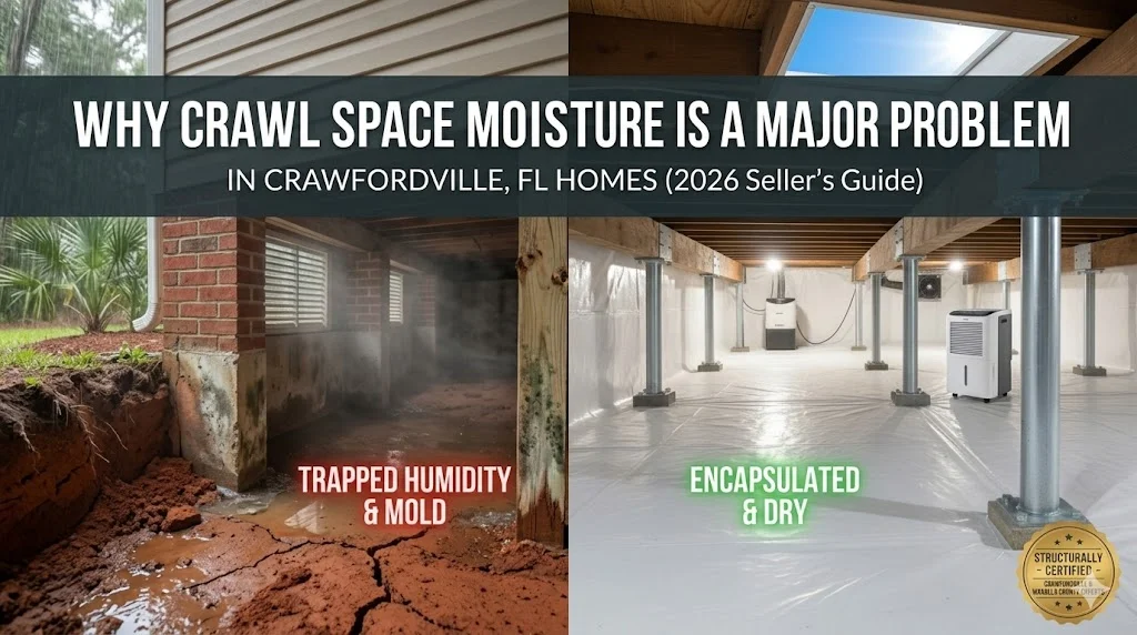Why Crawl Space Moisture Is a Major Problem in Crawfordville, FL Homes